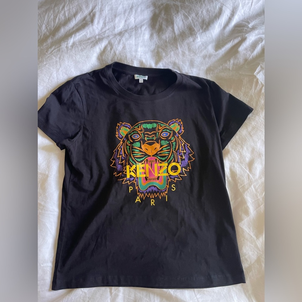 Kenzo T shirt Tee Size Large Black L
